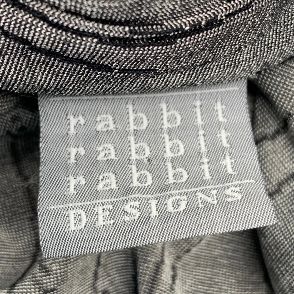 Rabbit Rabbit Rabbit Designs Long Sleeve Button Down Dress/Tunic Gray Abstract 6 - Picture 7 of 9